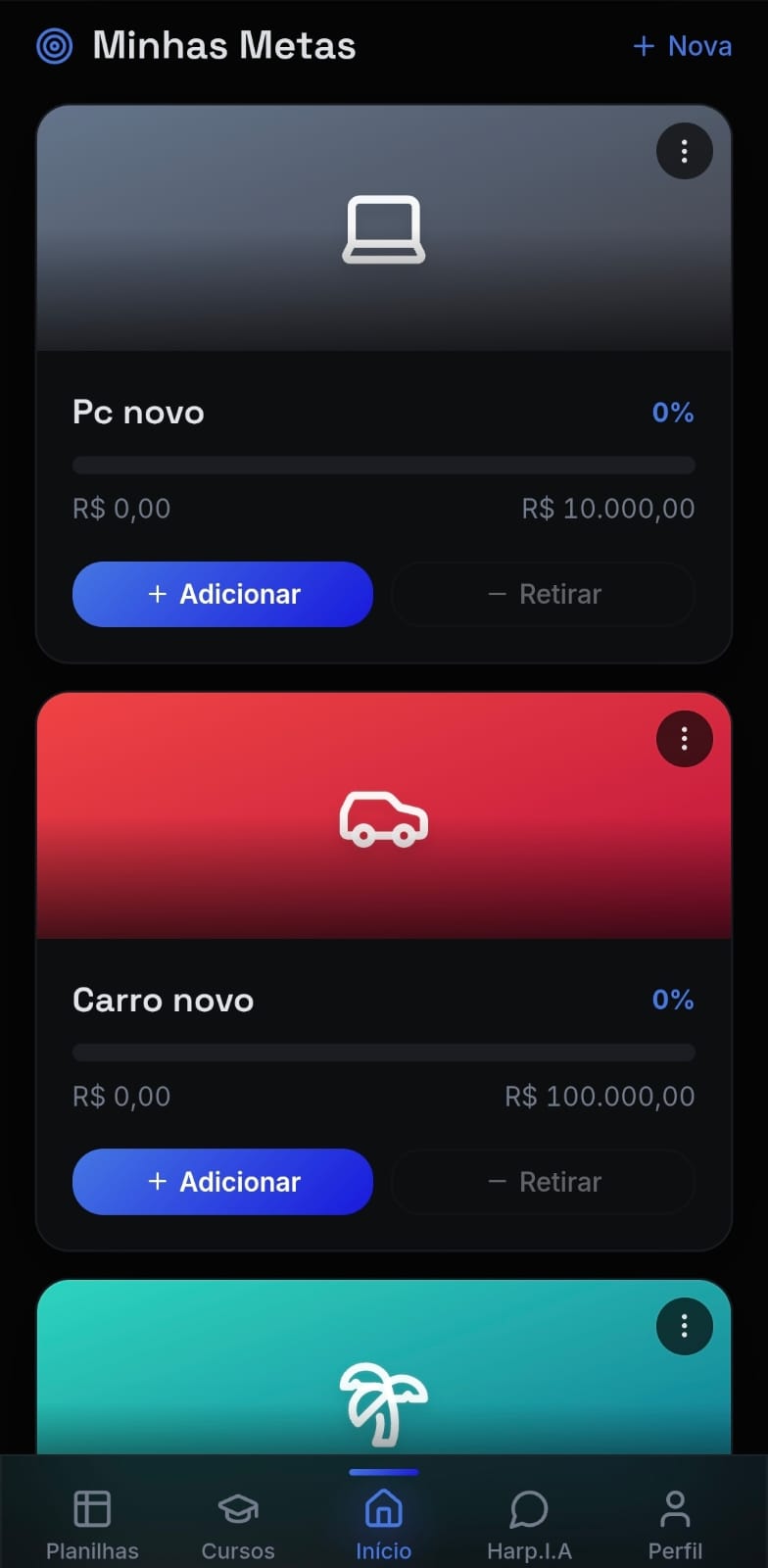 Minhas metas no Harpy